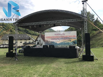 Studio / Event Curved Aluminum Truss Roof Systems High Loading Capacity
