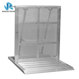 Portable Mojo Outdoor Crowd Control Barrier / Fence Folding Metal Material